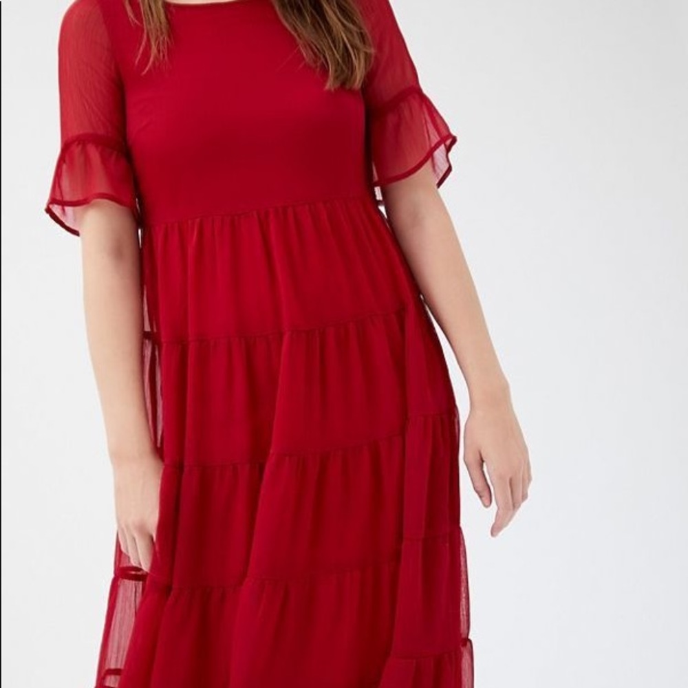 UO Midi Length Tiered Dress